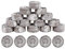 Lot de 100 granulés de tourbe de 3,5 cm - Plancher Jiffy Plant Starter Plug - Terreau de fleurs en noix de coco - Respirantes - Hydratantes - Pour herbes, plantes, fleurs