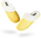 DUNLOP Ciabatte Donna Calde Invernali Pantofole Pelose da Casa (37, Giallo, numeric_37)