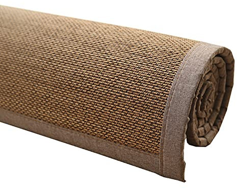 YUJIANHUAA Tapis Bambou,Tapis de Salon 100% Bambou Naturel,Antidérapant Respirant Grand Tapis de Sol,Matelas,Salon,Chambre,Cuisine,Tapis de Couloir,Facile à Nettoyer (70x120cm)