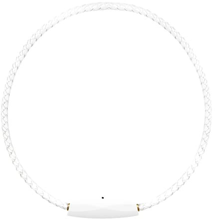 ible - Airvida M1 Wearable Air Purifier - Personal Ionic Air Purifier, with Titanium Necklace and Collar Clip - Pearl White 50cm | 20g Superlight | 99.9% Removal Rate