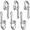 Curtain Hooks Metal Curtain Header Tape Drapery Hooks for curtains 2.9x1.2cm (100 Pack silver)…