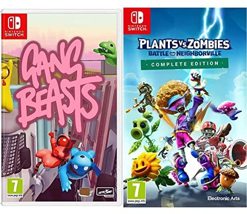 Gang Beasts (Nintendo Switch) & Plants vs. Zombies: Battle for Neighborville Complete Edition (Nintendo Switch)