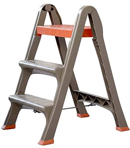 Skala - Taburete plegable de 3 peldaños Escalera plegable de polietileno. Carga máx. 130 kg. Dimensiones 47 x 70 x 78 cm