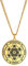 Amaxer Metatrons Würfel Anhänger Halskette Vintage Heilige Geometrie Spiritueller Schutz Amulett Halskette für Männer (Gold)