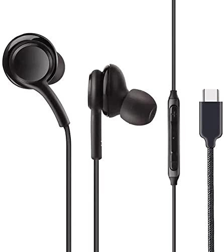 Auricolari Samsung A16 / A15 / A14, Galaxy A35 / A55 / A34 / A54 Auricolari cablati digitali HiFi stereo in-ear Bass Cuffie USB C con controllo del volume per Samsung Galaxy A14 5G/A54/A34
