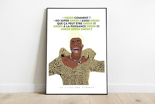 Das fünfte Element – Grün – Poster – Druck (20 x 27 cm)