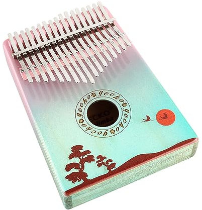 17 Tasten Kalimba Daumenklavier Finger Klavier Mini Musikinstrument für Anfänger Chromatische Kalimba Marimba (2)