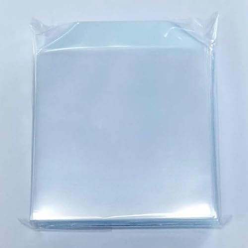 RIVERMEDIA PREMIUM 120 MICRON CD DVD DISC CASE CLEAR PLASTIC WALLET SLEEVE WITH FLAP (4000)