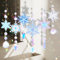 nuyikaso 6 Stück Sonnenfänger Kristall Windspiel Schneeflocke Bunte Anhänger Regenbogen Krista Ornament Fensterdeko Hängend für Weihnachten Fenster Haus Garten Tag Party Hochzeit