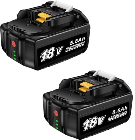 18V Battery for Makita 18v Cordless Tools, Volt1799 2Packs 18V Battery Capacity Output 5.5Ah