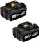 18V Battery for Makita 18v Cordless Tools, Volt1799 2Packs 18V Battery Capacity Output 5.5Ah