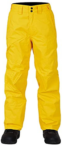 Two Bare Feet Men's and Women's Unisex Waterproof Trousers - Adults Salopettes for Hiking, Outdoors, Snowboard & Ski (Claw Hammer, Sun Yellow, 2X-Large)
