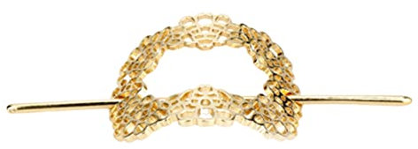 Goldener Metall Haarkamm für Frauen, Elegante Hochsteckfrisur