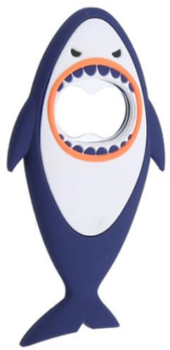 VBKITW Apribottiglie Squalo Birra Apribottiglie Magnetico 3D Carino Animale Soda Bevande Apribottiglie Bar Strumento Da Cucina Regalo Blu