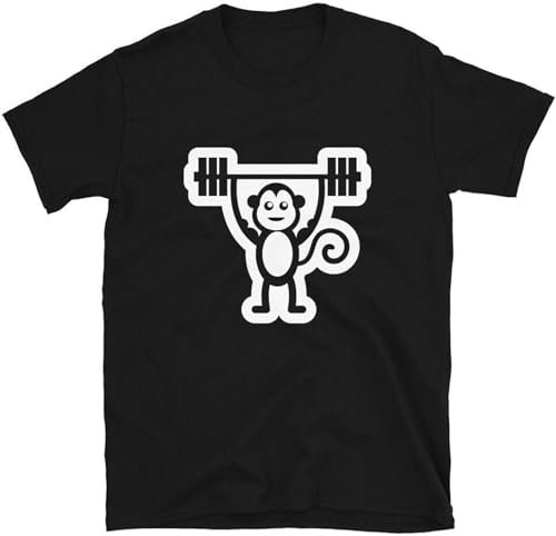 Muscle Gym Monkey T-Shirt for Mens Size L
