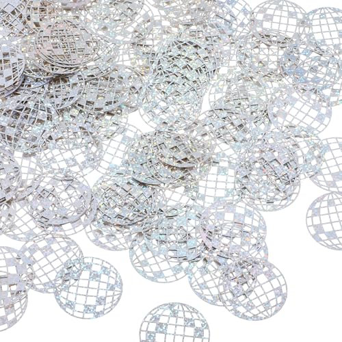 AOZUO 200 Stück Discokugel Konfetti, Glitzernde Discokugel Tischkonfetti, Disco Party Dekoration für 70er 80er Jahre, Hippie Verlobung, Geburtstagsfeier, Party Geschenke, Zubehör