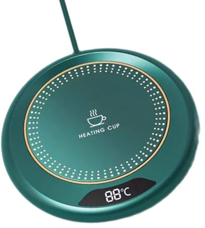 Sous-verres chauffants portables avec contrôle de la température - Texture ABS - Convient pour les tasses