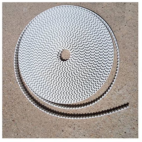 Gummi Antriebsriemen Keilriemen Weißer PU T5-Zahn-Übertragungsförderer-Zahnriemen Mit Offenem Ende Und Stahlseil Aus Polyurethan(50Meter,16mm)
