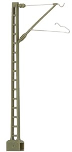 Heico HC8038 Lattice catenary masts reseda green colour 10-unit pack model RailwayAcessories - Power & Control