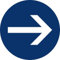 Panneau sens de signalisation en aluminium/dibond : dimensions : 300x300mm épaisseur : 3 mm