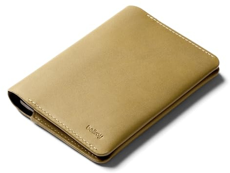 Bellroy Passport Cover, Portafoglio da viaggio - Mustard | Portafoglio da viaggio sottile e pochette per carte, contanti e documenti di viaggio