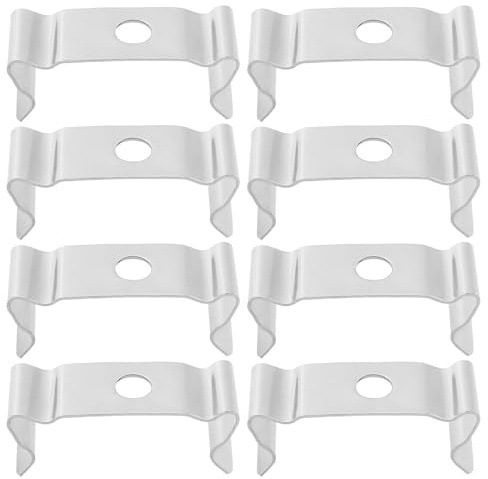 YINETTECH 50 Stück 26 Mm T5 LED-Glühbirnen-Clips-Halter für Lampenfassung LED-Deckenleuchte mit Aluminiumkanälen