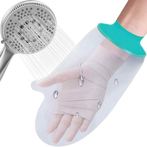 Tianher Protezione Doccia Mano, Riutilizzabile Protezione Gesso Braccio Protezioni Copri per Doccia Morbide e Confortevoli per Polso, Dito per Mantenere Asciutte Ferite e Bende Sotto la Doccia