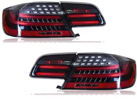 HRQCTIM Luce Posteriore Coppia di Fanali Posteriori A LED per B&MW Serie 3 M3 E92 330i 335i M3 2005-2012 Indicatori di Direzione Posteriori Stile Auto Ricambi Auto(4PCS Smoke)