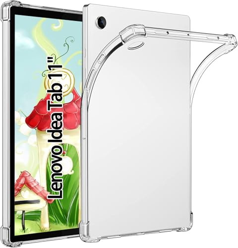 TPU Silikon Hülle für Lenovo Idea Tab 11 zoll Tablet 2025 (TB-336ZU/FU) | Verstärkt Ecken TPU Bumper Rückenschutzhülle, [Stoßfest] [Kratzfest], Transparent