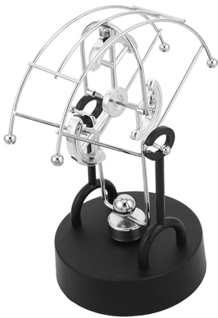 BCOATH Creative Metal Perpetual Motion Machine with Continuous Balancing Movement Elegant Office Table Ornament Physics Gadget for Adults