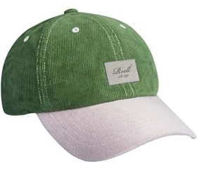 Reell Arc Suede Cap, Baseball Snapback Kappe mit gebogenem Schirm für Herren und Damen, Unisex