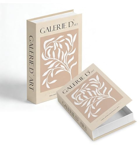 ZHITENG Deko Bücher Buchattrappe mit Aufbewahrung, Stapelbare Deko Buchbox | Deko Buch Box Aufbewahrung, Deko Buch Aufbewahrungsbox im Stil Moderner Bücher, Aufbewahrung für Couchtisch, Regal, Büro