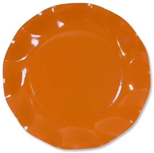 DIVERTILANDIA - 10 Platos Naranja Pequeã‘Os