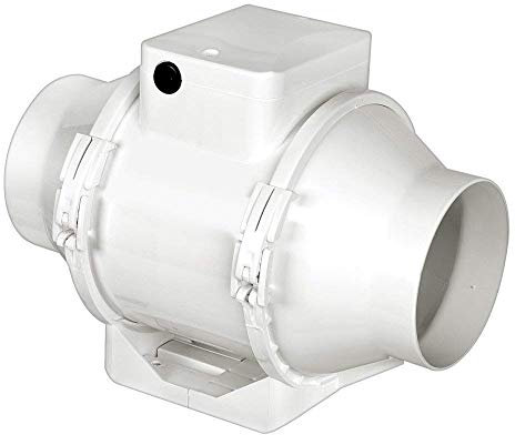 Airflow Aventa 150B In-Line Extractor Fan – 150mm – 30W Energy-Saving, 112-144 l/s (405-520 m³/h) Flow Rate, 2-Speed Operation, IPX4, 3-Year Warranty