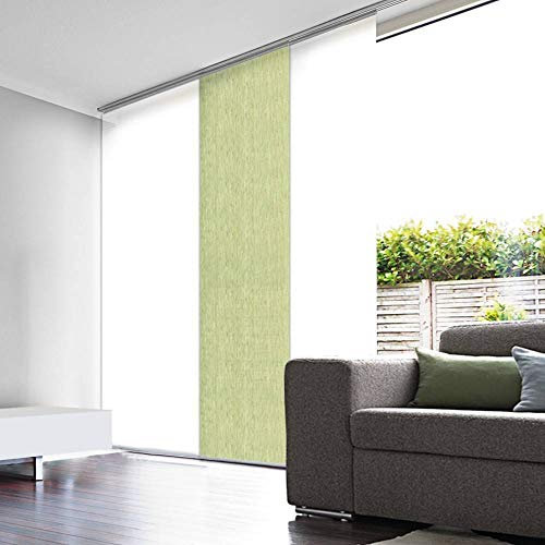 MADECOSTORE Panneau Japonais Tamisant Paille Tissée - Vert fougère - L60 x H300cm
