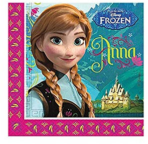 20 Servietten * FROZEN / DIE EISKÖNIGIN * mit Anna und Elsa für Kindergeburtstag und Motto-Party // Kinder Geburtstag