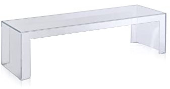 Kartell Invisible Side, Cristallo, 120 x 40 x 31.5 cm