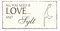 All you need is LOVE and SYLT Deko Schild Vintage Look ca. 20 x 10 cm