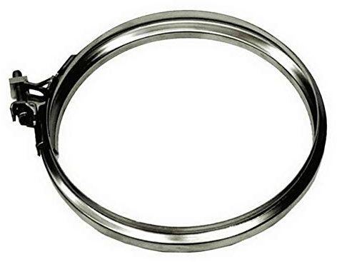 EUROPROFIL Morsetto per tubi Acciaio inossidabile FASCETTA Diametro 250 mm Argento