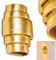 HOFSTEIN Wandlampe Handan aus Keramik in Gold, Wandleuchte mit Up & Down-Effekt, 1 x E27-Fassung, Innenwandleuchte mit Blattgold-Effekt, ohne Leuchtmittel