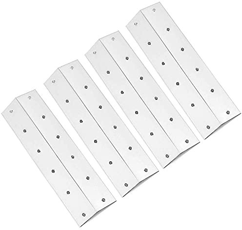 GriHero 41cm BBQ Heat Plates for Outback BBQ Spare Parts, CosmoGrill, Blooma, Kansas, Charbroil, Outsunny, West Point Gas Grills, Stainless Steel Heat Deflector Outdoor BBQ Replacement Parts 4 Pack