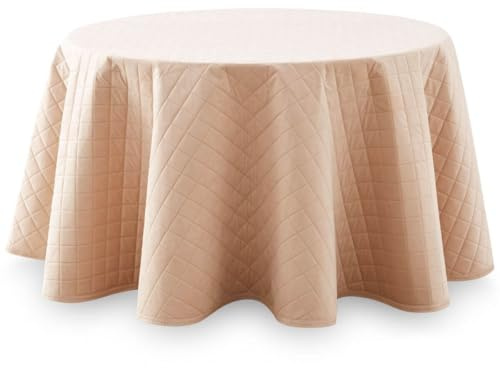 Lanovenanube Falda Camilla Velvet Acolchada Redonda 100 cm Beig | Tejido Velvet 100% poliéster. Tacto suave, acolchada, mantiene el calor. Lavable y fabricada en España. Altura aprox. 75 cm