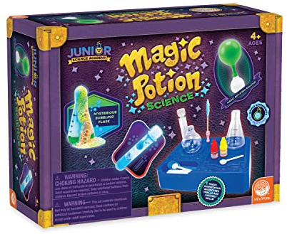 MindWare Junior Science Academy: Magic Potion Science Chemistry Set – 5 Amazing Beginning Kids Science Experiments for Kids Ages 4 & Up – Fun Science Lessons for Home or School