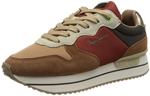 Pepe Jeans Peso De Rusper Turnschuhe aus kastanienbraunem Leder