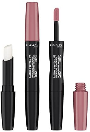 Rimmel, Lasting Provocalips, Labial fijo, 400 Grin & bare it, Paso 1: 2,3mL, Paso2: 1,6g