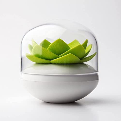 Norhogo Contenitore per bastoncini di cotone Lotus Cotton Bud Holder, squisito loto, in cotone, per stuzzicadenti