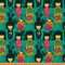 Japanischer Stoff Von Der Werft Kirschblüten Polsterstoff Kawaii Kokeshi Puppen Dekostoff Kimono Fan Drinnen Draußen Stoff Ethnischer DIY Kunst Wasserdichter Stoff Blaugrün 92 x 150 (HxB)