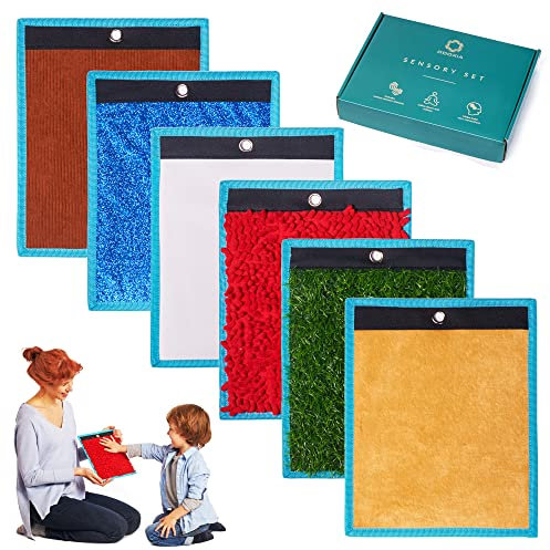 ODOXIA Sinnesmatten Für Autistische Kinder | Taktile Scheiben | Sensorische Fliesen | Matten, Scheiben | Sensorischer Teppich | Multisensorisches Textur Spielzeug | Sensory Mats & Discs (Set 2)