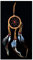 SAWA-ART Traumfänger klein 6cm braun, Dreamcatcher small Fensterdeko Wanddeko Kleiner Traumfänger Autoanhänger, Autospiegel, Rückspiegel Boho Bohemian Dekoration handgefertigt