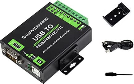 USB zu RS232/485/422/TTL Konverter mit Original FT232RNL Chip, Industrieller Isolierter USB Konverter mit Mehrfachem Schutz, Unterstützt die Umwandlung Mehrerer Kommunikationsschnittstellen